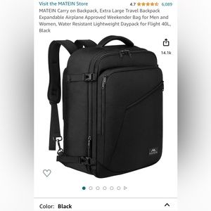 Maetin Carry on Backpack